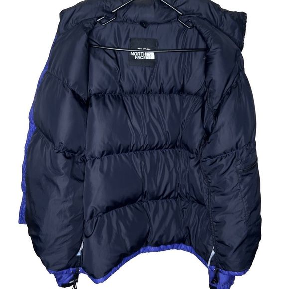 Vintage The North Face 700 Down 90s Nuptse Blue Jacket XL - Picture 11 of 11
